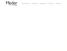 Tablet Screenshot of meder-gmbh.com